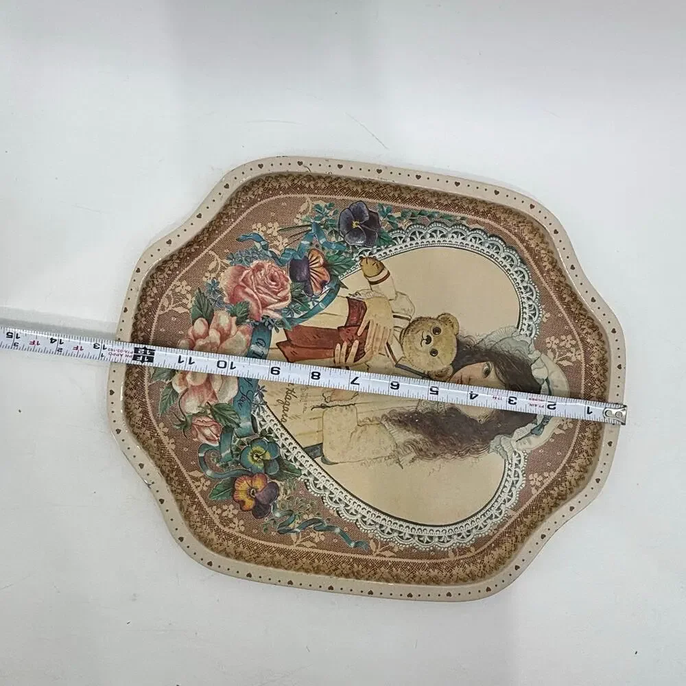 Vintage Jan Hagara “A Token of Love” Decorative Tin Tray